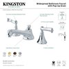 Kingston Brass KS4472FL 8" Widespread Bathroom Faucet, Polished Brass KS4472FL